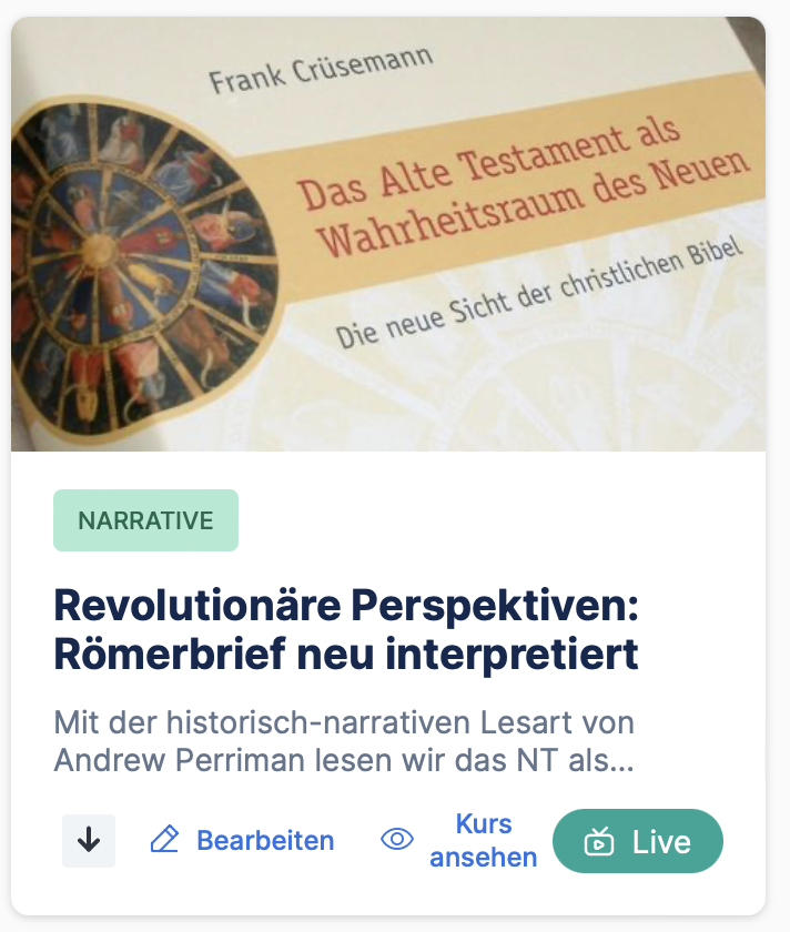 Römerbrief historisch-narrativ ausgelegt